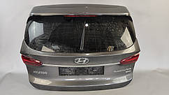 Кришка багажника Hyundai Santa Fe 4 ТМ (2018-2021) дорещить 2.2 D під електропривод (без ліхтарів, з петлями)
