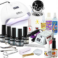 Стартовий набір для манікюру OXXI з Лампою Sun Х - 54 W і фрезерують