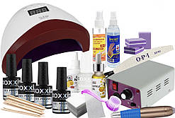 Стартовий набір для манікюру OXXI з Лампою Sun Х - 54 W і фрезерують Lina