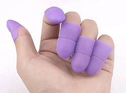 Напальчники для зняття гель-лаку силіконові, 10 шт