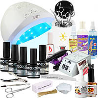 Стартовий набір для манікюру OXXI з Лампою Sun one 48 W і фрезерують