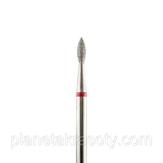 Алмазна фреза «крапля», 1,8 мм (червона), фото 1
