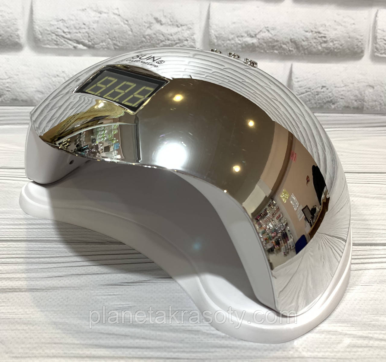 Лампа для манікюру LED+UV SUN 5 48 Вт Mirror Silver (дзеркальна), фото 1