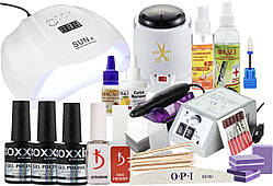 Стартовий набір для манікюру OXXI з Лампою Sun Х - 54 W і фрезерують Lina