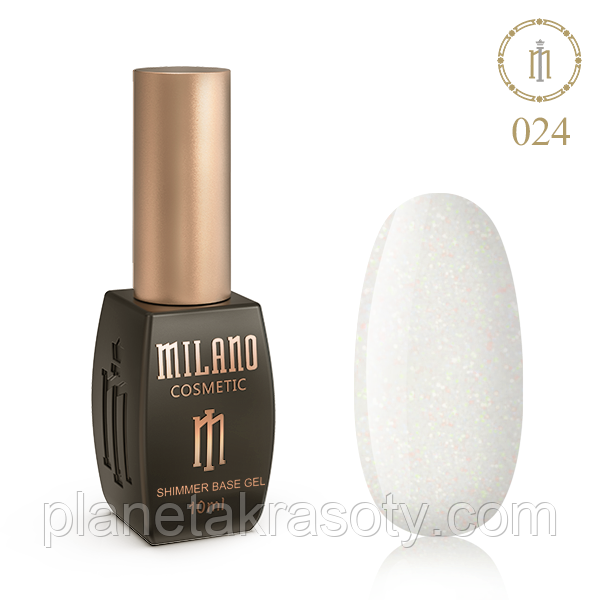 Кольорова База C Шиммером Milano 10 Мл № 24, фото 1