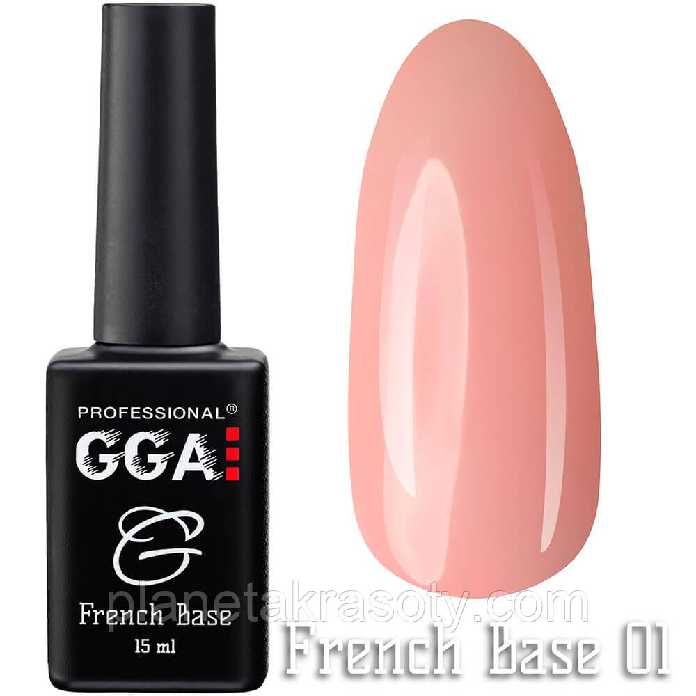 Каучукова база GGA Professional French Base 03 Рожевий лепесток15 мл