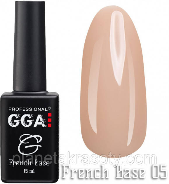 Каучукова база GGA Professional French Base 05 Пшеничний 15 мл