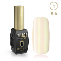 Гель Лак MILANO 10ml № 016 (Сверкающий Беж)