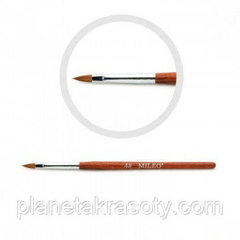 КИСТЬ НАТУРАЛЬНА ДЛЯ АКРИЛУ MILEO, №8, фото 1