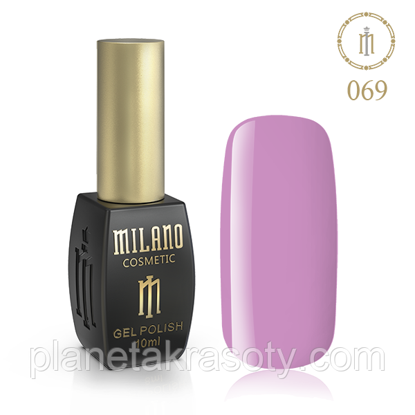 Гель Лак MILANO 10ml № 069 (Темний Пурпурно-Рожевий)