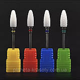 Керамічна фреза "Кукурудза" біла (синя насічка), фото 2