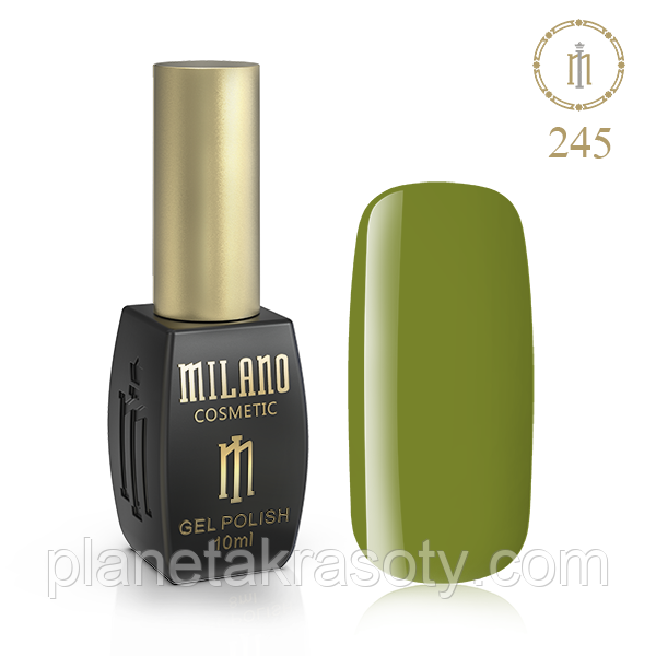 Гель Лак MILANO 10ml № 245 (Оливковий Вінок)
