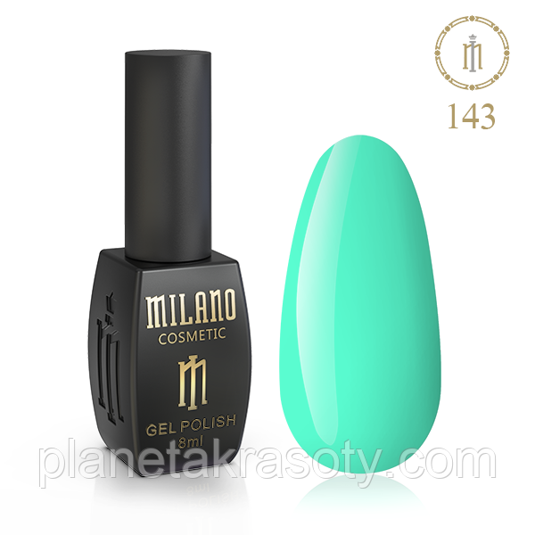 Гель Лак MILANO 8 Мл № 143 (Карибський Зелений)