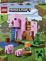 LEGO Minecraft Дом-свинья 490 деталей (21170)