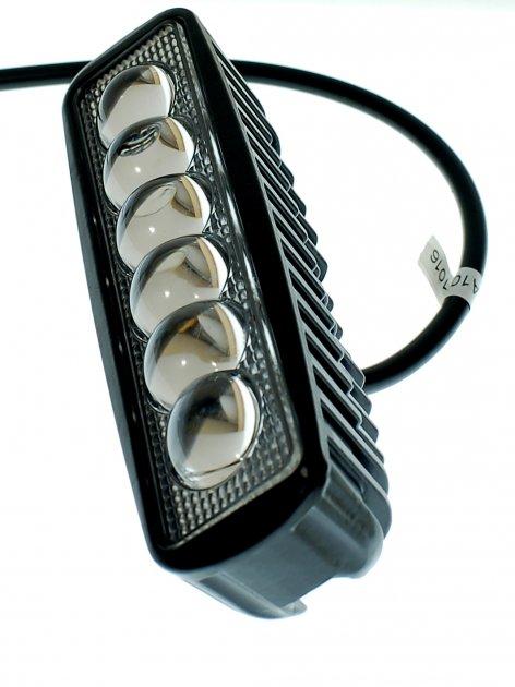 Світлодіодна фара AllLight JR-6D-G06-38W 6chip EPISTAR spot лінза 9-30V