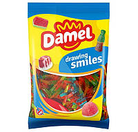 Желейные Конфеты Червячки Damel Worms Drawing Smiles без глютена 1 кг Испания