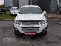 ДЕФЛЕКТОР КАПОТА, МУХОБОЙКА CHEVROLET CAPTIVA 2012- ТЕМНЫЙ SIM