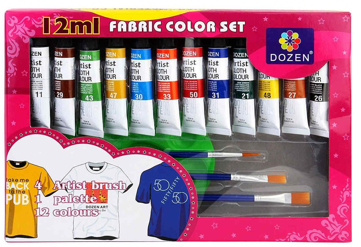 Набір фарб для тканини «DOZEN» 12хв/12 мл