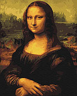 Картина за номерами Мона Ліза Джоконда 40*50 Набір для розпису номерні розмальовки BS241 BrushMe