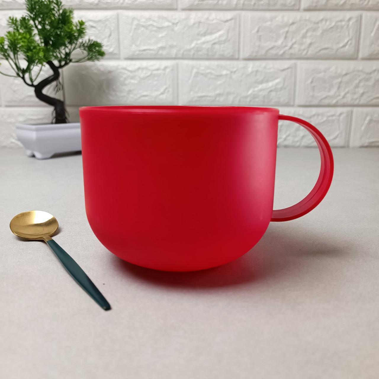 Великий пластиковий кухоль для бульйону 0,5л.