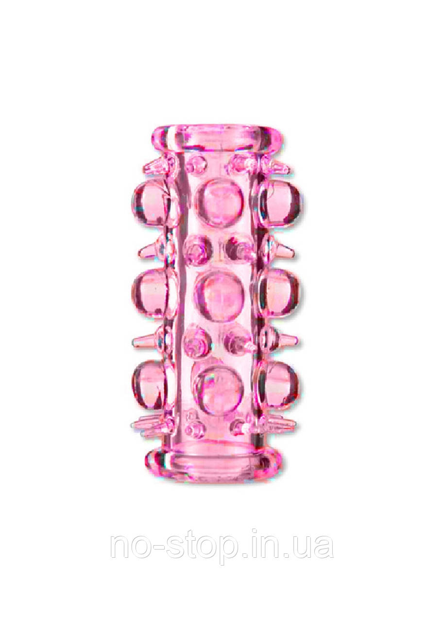 Насадка на пеніс Stretchy Sleeve Pink, фото 1