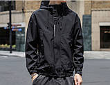 Куртка вітровка підліткова чоловіча молодіжна з капюшоном, фото 4