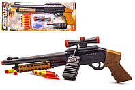 Игрушка ружье "Бодигард" с мягкими пулями и оптикой, рацией, гранатой 921