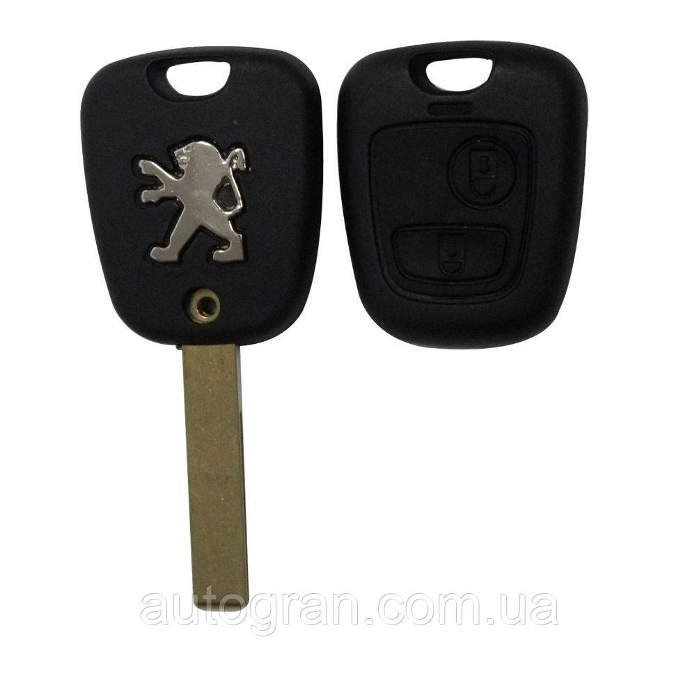 Корпус ключа Peugeot 307 406 Partner 206 з лезом HU83 і VA2