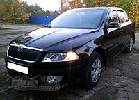 ДЕФЛЕКТОРЫ ОКОН (ВЕТРОВИКИ) SKODA OCTAVIA A5 2006-2013 LIFTBACK (4 ШТ.)