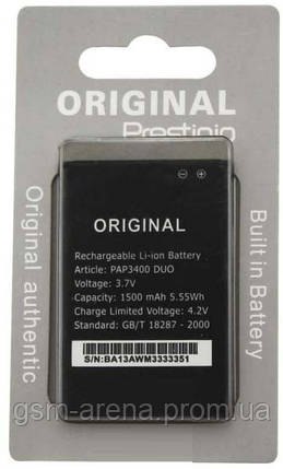 Аккумуляторная батарея Prestigio PAP3400 (1500mAh), фото 2