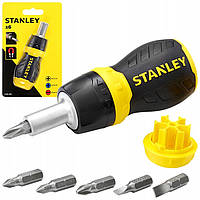 Реверсивная Отвертка и 6 бит STANLEY (0-66-358)