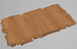 Картуш для меблів/різьблений дерев'яний декор для меблів/ Код КА 5