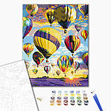 Картина за номерами Пейзаж Мрії в небі Картини в цифрах Набір для розпису природа Повітряні кулі 40х50 см Brushme BS28734, фото 2