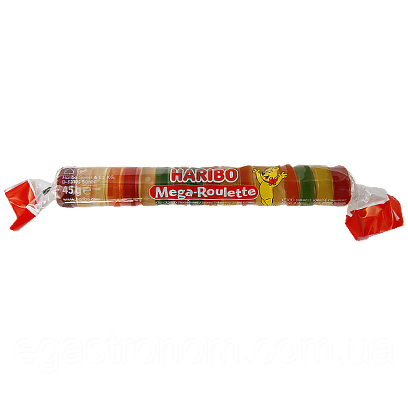 Желейки Мега Харібо Haribo Mega-Roulette 45g 40шт/ящ (Код: 00-00011863)