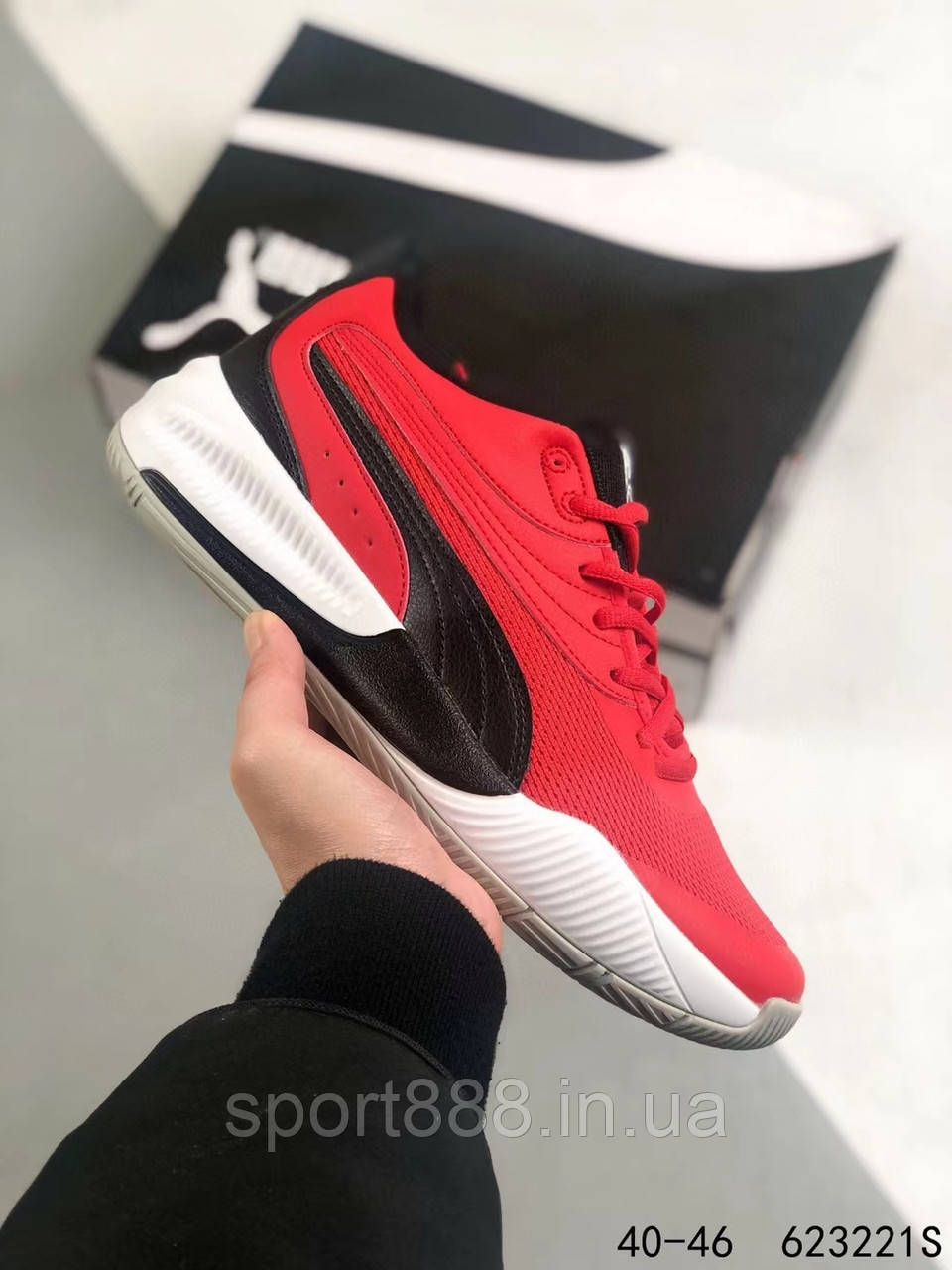 КРОСИВКИ Puma Legacy Low червоні Пума баскетбольні волейбольні кросівки