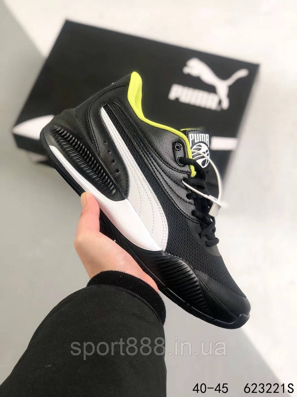 КРОСИВКИ Puma Legacy Low чорні Пума баскетбольні волейбольні кросівки