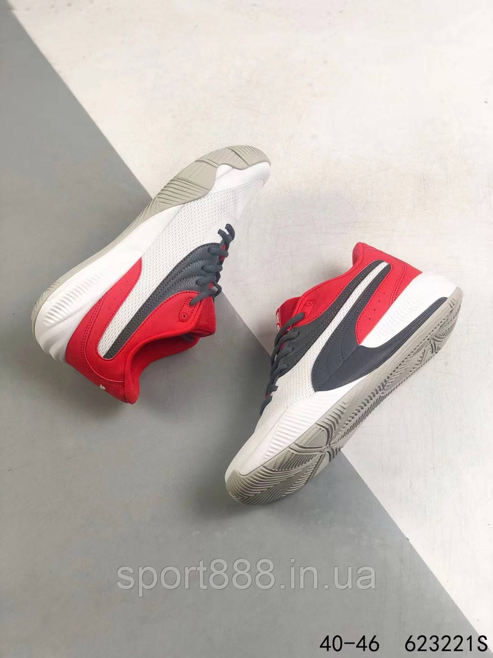 КРОСИВКИ Puma Legacy Low червоно-білі Пума баскетбольні волейбольні кросівки