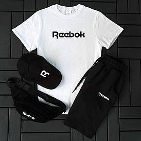 Спортивний костюм літній шорти та футболка сучасний стильний для підлітків Reebok