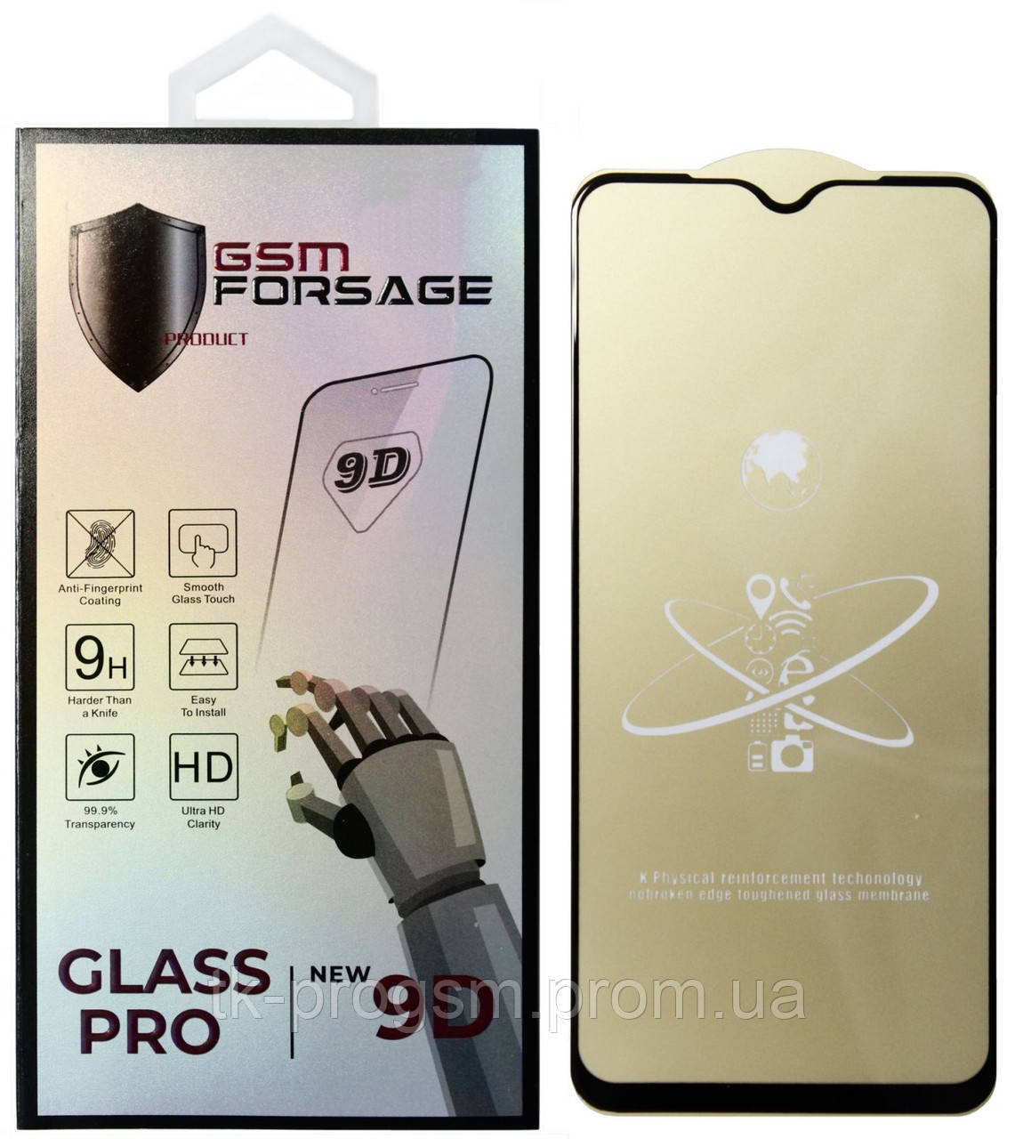 Защитное стекло Premium Tempered Glass для Huawei P40 Lite / Nova 7i (6.4') Black