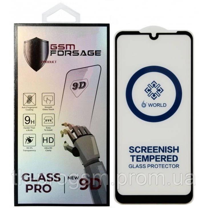 Защитное стекло Premium Tempered Glass для Oppo Realme C11 / Realme C12 / Realme C15 (6.5') Black