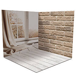 Вініловий кутовий фотофон 100х100см, Frontlit 450 г/м2 №58070