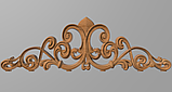Корона на сервант/ Класичний дерев'яний різьблений декор для меблів/ Код КОР9, фото 2