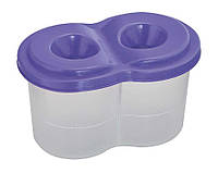 Стакан-непроливайка пластиковый двойной ZiBi фиолетовый