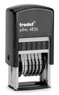 Міні нумератор 3,8 мм пластмасовий 6-ти розрядний Printy Trodat чорний