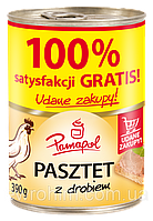 Паштет куриный 100% Pamapol 390 г Польша (10 шт/1 уп)