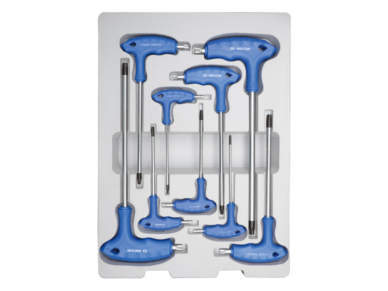 Набір Torx 9 од. (Т10-Т50) Г-образних KINGTONY 22309PR, фото 1