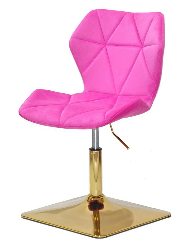 Стілець Torino 4 GD-Base малиновий 1023 велюр, на золотій квадратній опорі з регулюванням висоти сидіння, фото 1