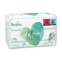 Детские влажные салфетки Pampers Aqua Pure, 144 шт (3*48шт)