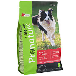 Pronature Original Dog Lamb Peas&Barley - Корм для собак із чутливим травленням (ягня) 11.3 кг