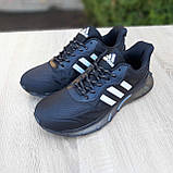 Мужские кроссовки в стиле Adidas чёрные с белым, фото 8